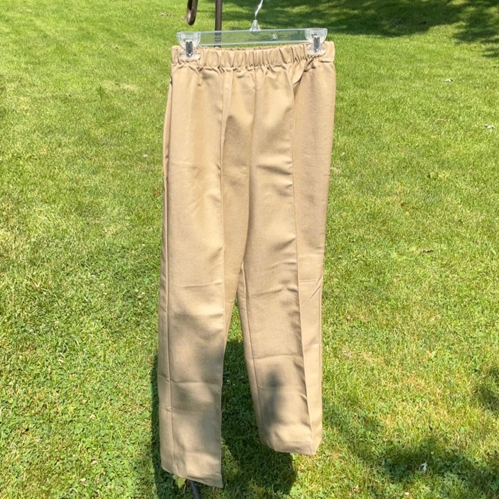 NWT Vintage Sears Pull ON stitch khaki denim jeans 10 petite Made in USA